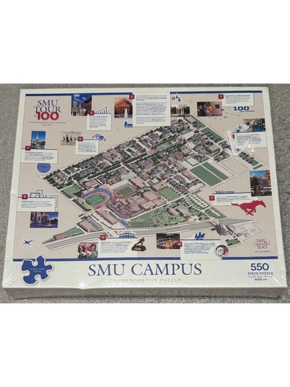 SMU Campus Commemorative Puzzle 550 Extra Large Pieces